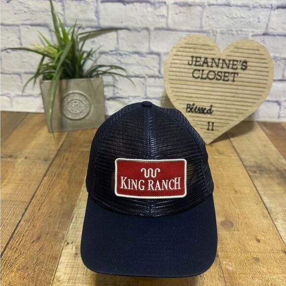 King ranch Classic Curved Bill All Mesh Snapback Cap navy blue - Picture 7 of 8